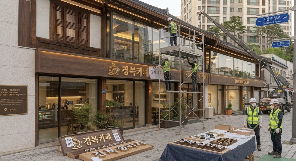 노후 간판 교체